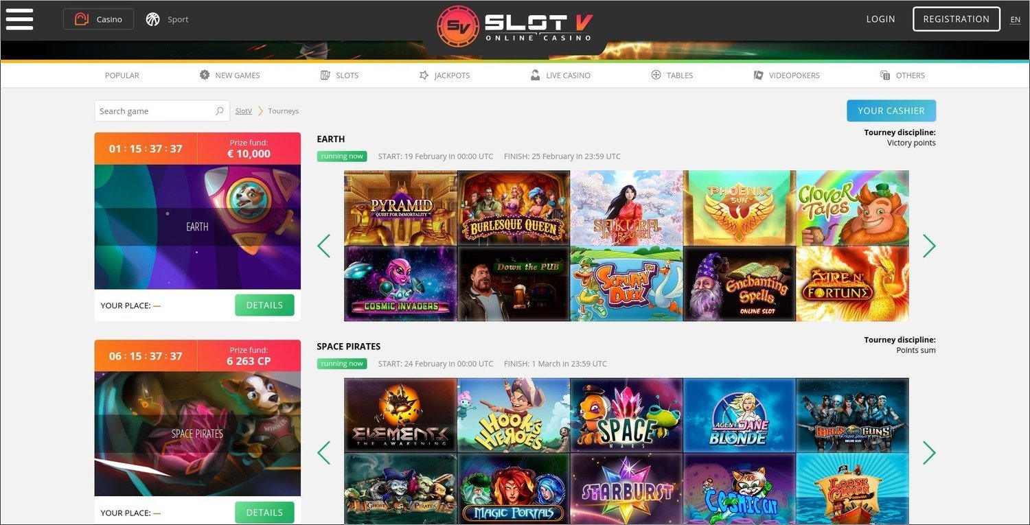 tournaments casino SlotV